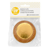 Capacillo Estandar Dorado 24 Piezas / Cupcake Wilton