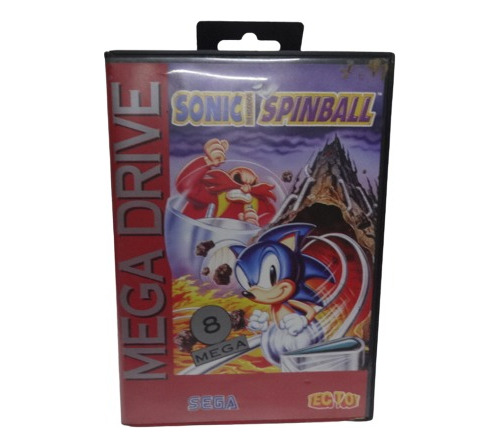 Sonic Spinball Mega Drive Original Caixa Manual