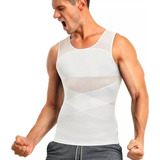 Camisa De Compresión Transpirable De Malla Para Hombre