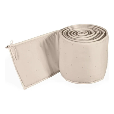 Protector De Barandal Cama, Cuna, Corral, Sky Vianney Color Beige