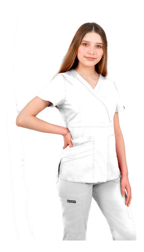 Pijama Quirurgica Antifluidos Mujer Blanco