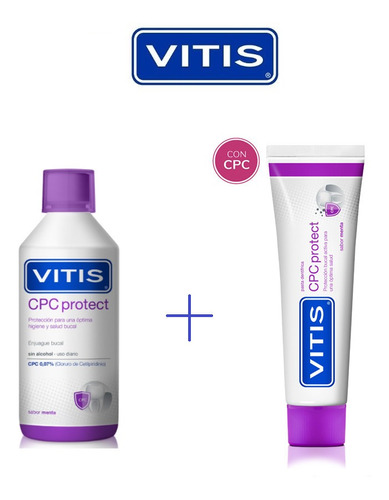 Pack Enjuague Vitis Cpc Protect Y Pasta Vitis Cpc Protect