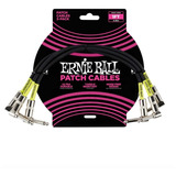 Ernie Ball Pack 3 Cable Instrumento P06075 Patch30 Cm