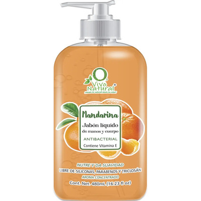 Jabón Líquido Para Manos Y Cuerpo Mandarina 480ml | Meses sin interés