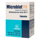 Suplemento Alimenticio Microbiot Fit 15 Capsulas. Sabor Sin Sabor