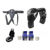 Protector Inguinal + Guantes+ Vendas+ Bucal....boxeo, Kick 