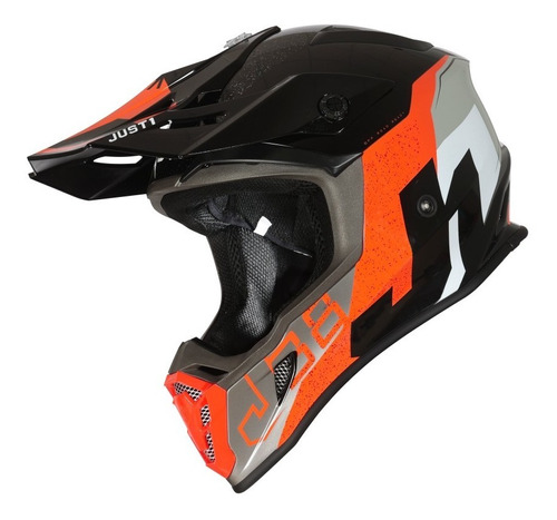 Casco Moto Just 1 Korne J38 Motocross Enduro Just1 Atv Oran