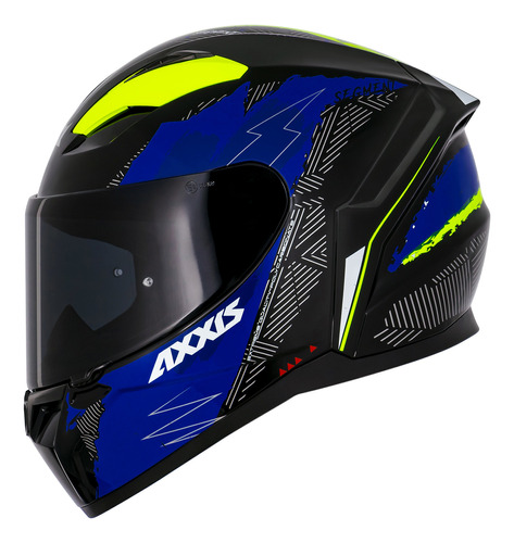 Capacete Masculino Axxis Segment Now Azul Moto Feminino