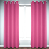 Cortina Sala Ou Quarto 3.00x2.50 Grande!!! Cor Rosa Pink