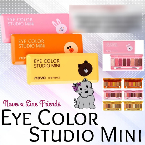 Novoxline Friends Eye Color Studio Mini (sombras Para Ojos) 