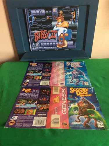 Sega Genesis Scooby Doo Mystery Encarte Original