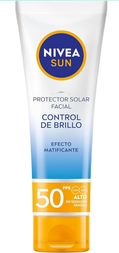 Protector Solar Facial Nivea Sun Control Brillo Fps 50, 50ml