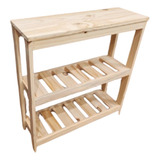 Mueble 70 Cm De Ancho -  Organizador De Madera - 3 Estantes