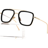 Gafas De Sol Gold/black/anti-blue Light Lens Aieyo Aieyez...