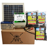 Cerco Electrico Ganadero Kit Solar (45 Km) + Aisladores 
