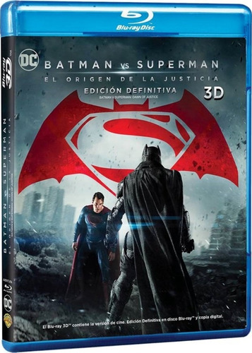 Batman Vs Superman El Origen De La Justicia Blu-ray 3d 