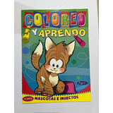 Libro Para Pintar Coloreo Y Aprendo Mascotas E Insectos