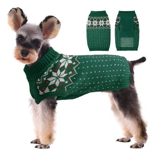 Suéter Para Perro Y Gato, Diseño De Copo De Nieve De Navidad