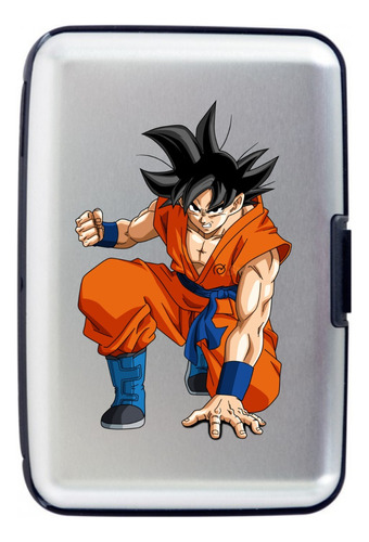 Billetera Goku Tarjetero Aluminio Porta Doc Dragon Ball