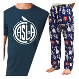 Conjunto Pijama San Lorenzo Remera Pantalón Calidad Premium