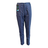 Pantalon Dama Con Elastano Azul Naval Jacques Leclear