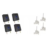 Kit 4 Interruptor+4 Registro Ramal Encaixe Fischer Cooktop