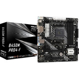 Motherboard Asrock B450m Pro4-f Socket Am4 M.2 Ddr4 Mother Color Negro