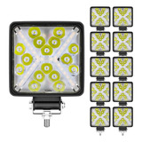 Kit 10 Farol Auxiliar Led X 138w 12v/24v Quadrad Off-road