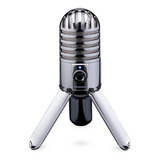 Microfono Condenser Usb Samson Mtr Meteor Mic Con Trípode