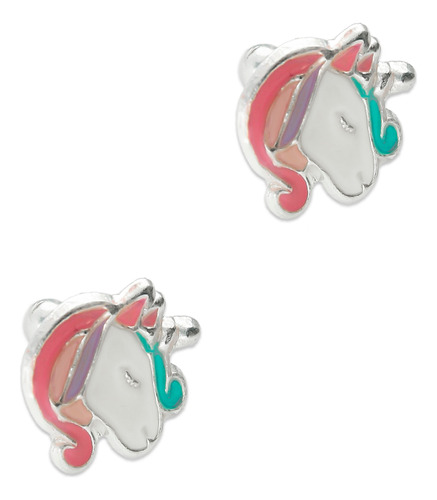 Aretes Broquel Plata Mod Unicornio Rulo Plata .925 Taxco