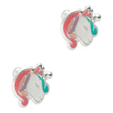 Aretes Broquel Plata Mod Unicornio Rulo Plata .925 Taxco