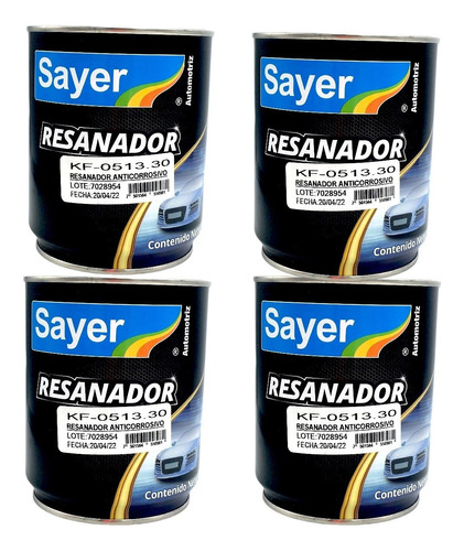 Resanador Automotriz Anticorrosivo Sayer Kf-0513 4l