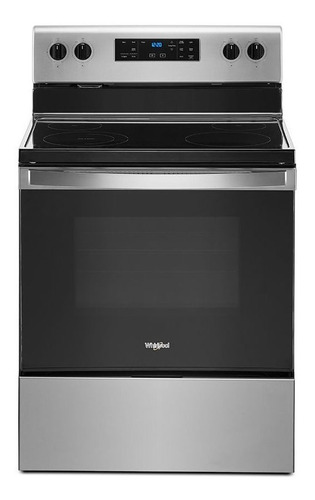 Estufa Empotrable Whirlpool Wfe515s0js Eléctrica 4 Quemadores  Gris 120v/240v Puerta Con Visor 150l