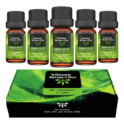 Kit De 5 Aceites Esenciales De Árbol De Té Para Aromaterapia