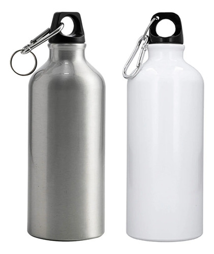 Botella De Aluminio Sublimable. Incluye Gancho Metálico
