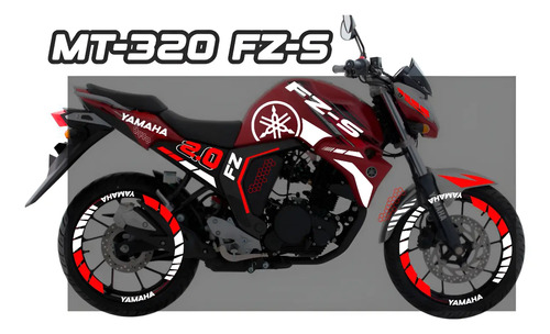 Kit Calcomanias Reflejantes Yamaha Fz-s Fz 2.0 Fz S | Envío gratis