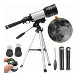 F30070m Telescopio Astronómico Terrestre Monocular 150x Niño Color Blanco/gris