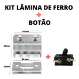Kit Reposição P/ Máquina De Corte Lâmina De Aço+ Botão Kemei