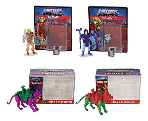 Masters Of The Universe Set 4 Worlds Smallest Heman Skeletor