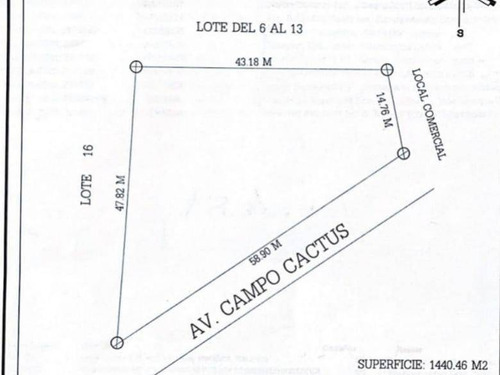 Terreno En Venta Av. Samarkanta Fracc. Carrizal Tabasco 2000 Villahermosa