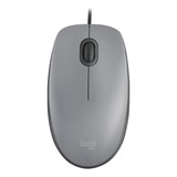 Mouse Com Fio Usb M110 Silencioso Cinza Logitech