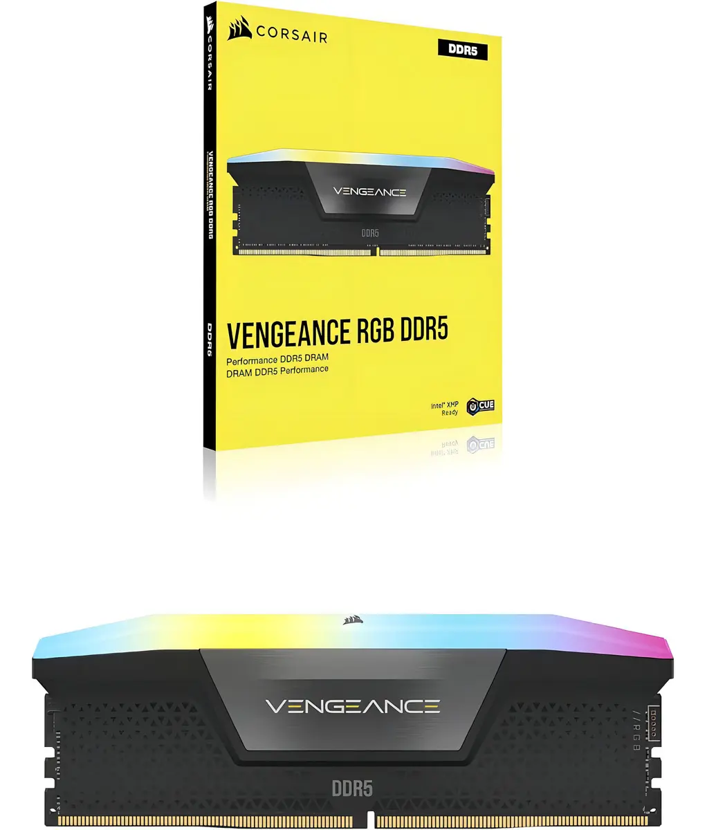 MEMORIA CORSAIR DDR5 16GB 5600MHZ VENGEANCE RGB BLACK