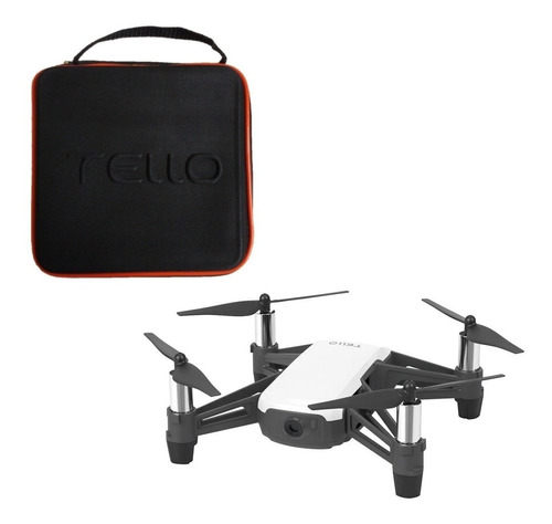 Maleta Drone Tello Compacto Case Em Tecido Cor Preto/laranja