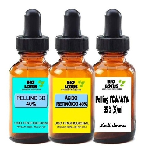 (peelling 3d) 10 Ml+ Kit (acido Retinoico 40% ) + Vitamina C