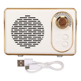 Mini Tarjeta De Memoria Retro Speaker 5.0 Vintage Usb Aux