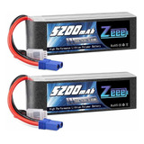 2 Baterias Lipo 14.8v 5200mah 100c 4s Ec5 Plug Zeee