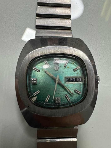 Antiguo Reloj Teresa Colección Cuadrante Verde 1960 Funciona