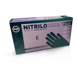 Guantes Nitrilo Negros Np | 100 Unidades | Talles S-m-l-xl