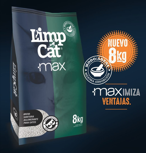 Piedras Sanitarias Limp Cat Neutro 8kg X 8kg De Peso Neto