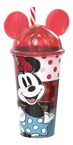 Kit Com Caneca E Copo Minnie Plasútil 360ml